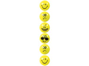Magnes Fun&Joy Smiley okrągły - żółty śr. 29mm