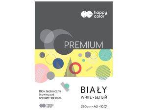Blok techniczny Happy Color A3 biały 250g 10k (HA 3725 3040-0)
