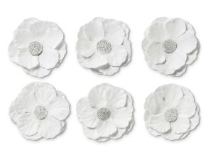 Ozdoba papierowa Galeria Papieru kwiaty samoprzylepne clematis białe (252014)