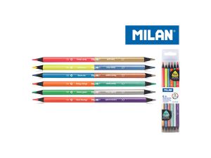 Kredki ołówkowe Milan Bicolor 6 kol. (7123306)