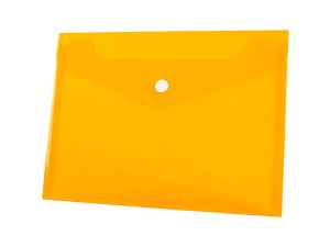 Teczka plastikowa na guzik Tetis koperta pp A5 kolor: pomarańczowy 140 mic. 165 mm x 225 mm (BT610-P)