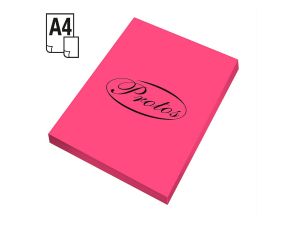 Papier kolorowy Protos ksero fluo A4 - różowy 80 g