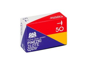 Pinezki Grand kolor: złoty 50 szt (G50)