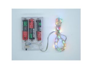 Lampki świąteczne Adar łańcuch 5m z lampkami LED, kolorowy, na baterie 3xAA (511880)