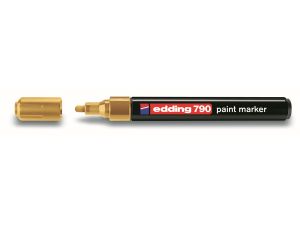 Marker olejowy Edding 790, złoty 2,0-3,0 mm okrągła/ścięta końcówka