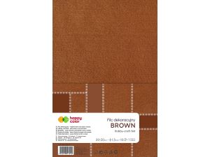 Filc Happy Color kolor: brązowy 10 ark. 200mm x 300mm (HA 7150 2030-7)