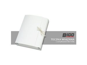 Teczka kartonowa wiązana Bigo kolor: biały 300 g 320 mm x 230 mm (0994)