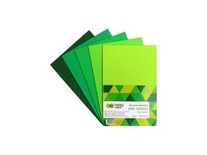 Arkusz piankowy Happy Color kolor: mix zielony 5 ark. 200 mm x 300 mm (HA 7135 2030-GREEN)