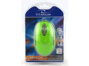 Mysz Titanum Raptor 3D - zielony (TM102G)