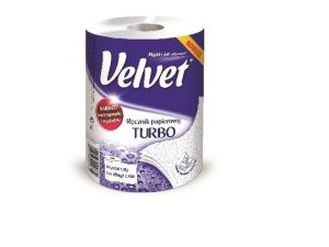Ręcznik rolka Velvet Turbo kolor: biały