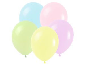 Balon gumowy Arpex pastelowe makaroniki pastelowy 250 mm (K6242)