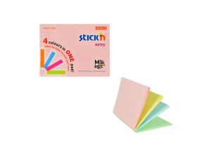 Notes samoprzylepny Stick'n Magic Pads pastel mix 100k 76 mm x 101 mm (21575)