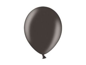 Balon gumowy Partydeco metalizowany 100 szt czarny 12cal