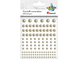 Perełki Titanum Craft-Fun Series samoprzylepne biały perłowy (56941)