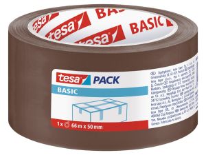 Taśma pakowa Tesa Basic brązowa 50 mm 66 m (58571-00000-00)
