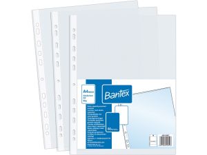 Koszulki na dokumenty Bantex Budget groszkowa A4+ kolor: bezbarwny typu U 90 mic. (400124957)