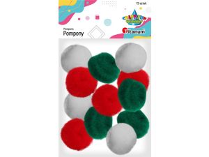 Pompony Titanum Craft-Fun Series akrylowe mix 12 szt (20TH1020-6)