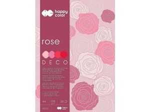Zeszyt papierów kolorowych Happy Color Deco Rose A4 170g 20k 210 mm x 297 mm (HA 3717 2030-062)