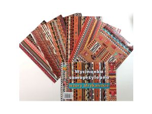 Zeszyt papierów kolorowych Cormoran wzory afrykańskie