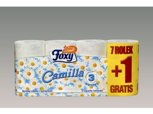 Papier toaletowy Foxy Camilla kolor: biały 8 szt