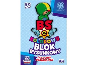 Blok rysunkowy Astra BS&RABBit ASTRAPAP A4 mix 80g 15k (106021003)