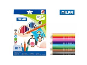 Kredki ołówkowe Milan 18 kol. (722318)