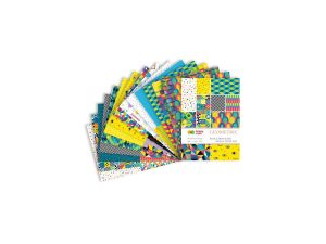 Zeszyt papierów kolorowych Happy Color Z motywami geometrycznymi (HA 3808 2030-E)