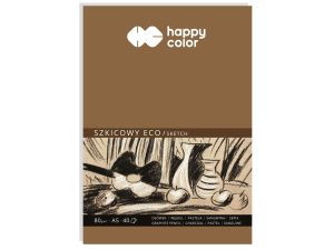 Blok rysunkowy Happy Color Blok szkicowy A5 80g 40k (HA 3708 1520-A40)