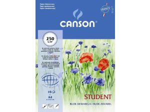 Blok artystyczny Canson Student A4 250g 10k 210 mm x 297 mm (200005506)