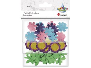 Naklejka (nalepka) Titanum Craft-Fun Series piankowe kwiatki i łodygi (EB672)