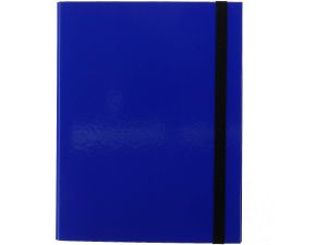 Teczka z szerokim grzbietem na gumkę VauPe box z mech. ringowym A4 kolor: niebieski (325/03)