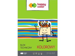Blok techniczny Happy Color A3 kolorowy 170g 10k (HA 3550 3040-09)