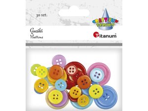 Guziki Titanum Craft-Fun Series mix 30 szt