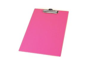 Deska z klipem (podkład do pisania) Panta Plast pastel A5 - różowa (0315-0004-29)