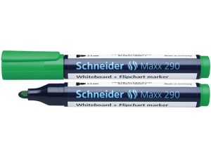 Marker suchościeralny Schneider Maxx 290, zielony 2,0-3,0 mm okrągła końcówka (SR129004)