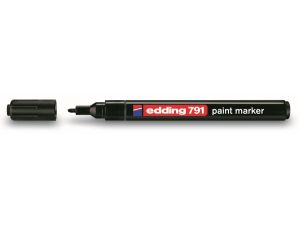 Marker specjalistyczny Edding 791, czarny 1,0-2,0 mm płaska/szpic końcówka
