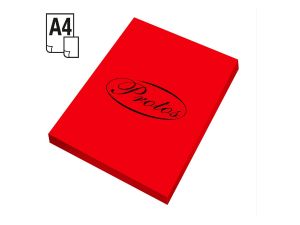 Papier kolorowy Protos A4 - czerwony 160 g