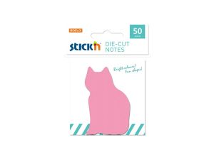 Notes samoprzylepny Stick'n kot różowy 50k 70mm x 70mm (21774)