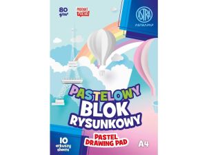 Blok rysunkowy Astrapap kolorowy pastel A4 kolorowy 80g 10k (106022001)