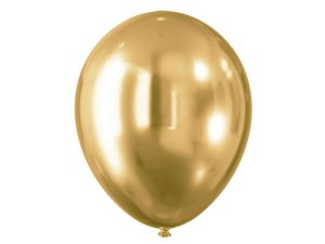 Balon gumowy Arpex efekt chromu złote (5 szt.) złoty 300mm (KB8726ZLO-2718)