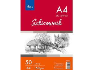 Blok artystyczny Tetis szkicownik A4 150g 50k (KB010-A4)