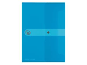 Teczka plastikowa na guzik Herlitz Easy Orga To Go A4 kolor: niebieski przezroczysty (11206687)