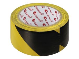 Taśma specjalnego przeznaczenia Titanum ostrzegawcza czarno-żółta 48 mm 20 m