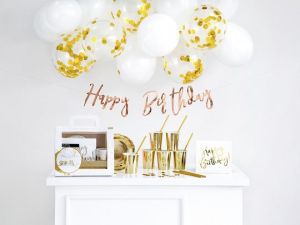 Zestaw party Partydeco Złote urodziny (SET14)