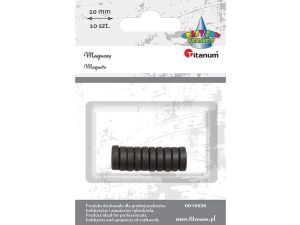 Magnes Titanum Craft-Fun Series - czarny śr. 10 mm (DIY16036)