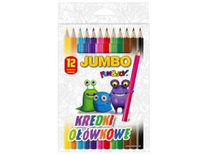 Kredki ołówkowe Fun&Joy Jumbo 12 kol. (ZH0107)