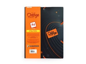 Teczka ofertowa Mintra The Orange Wave 3 Flap Folder A4 kolor: czarno-pomarańczowy (93000)