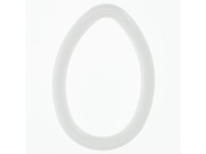 Ozdoba świąteczna jajko styropianowe obrys (150 mm)
