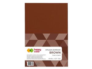 Arkusz piankowy Happy Color kolor: brązowy 5 ark. 210 mm x 297 mm (HA 7130 2030-75)