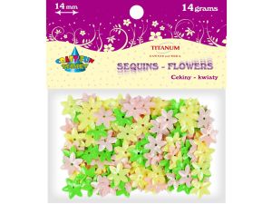 Cekiny Titanum Craft-Fun Series kwiatki mix 14 g (CK053)
